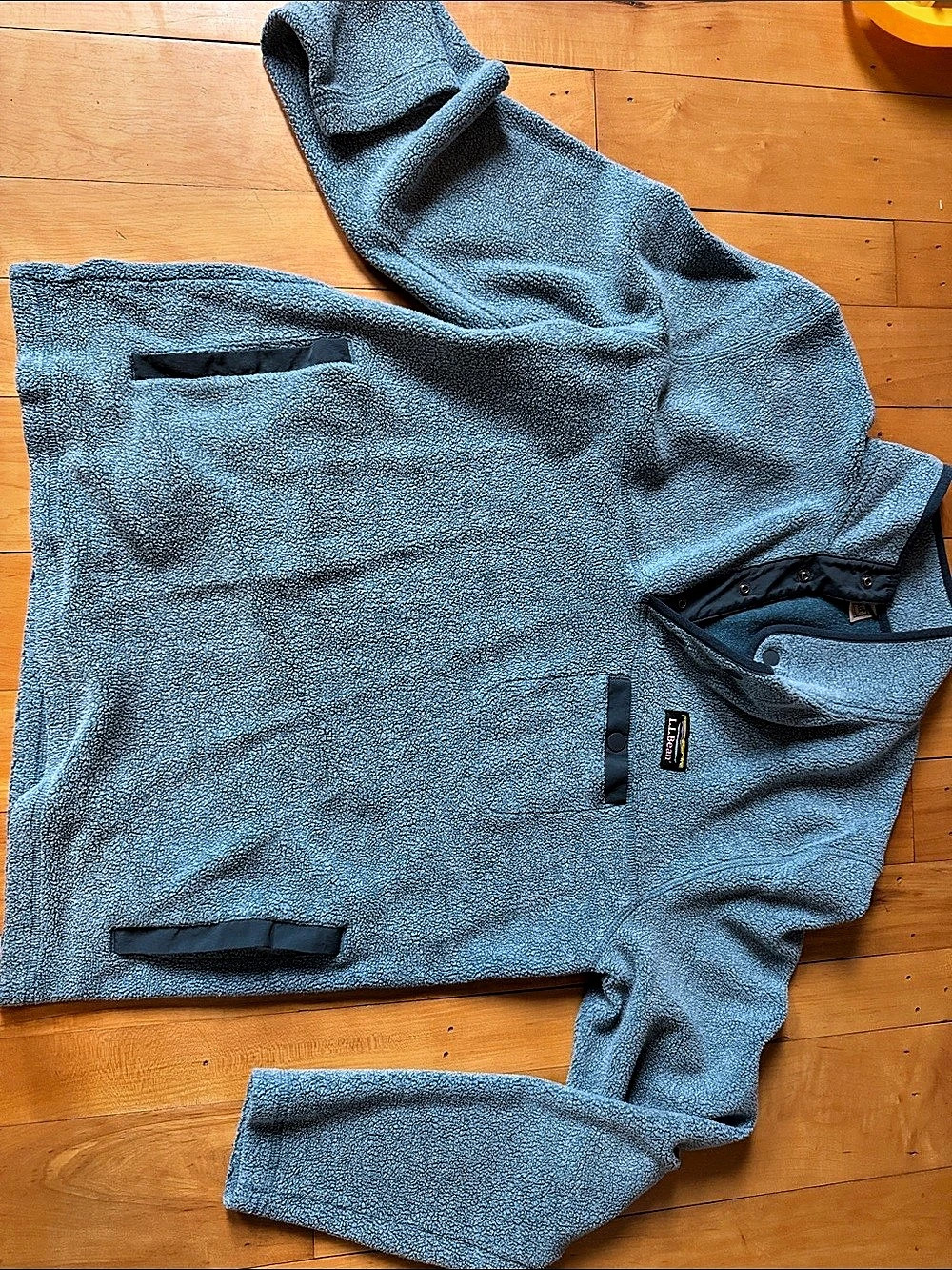 L.L. Bean Sweater Fleece Pullover Blue